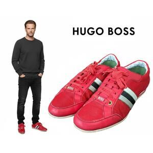 Hugo Boss Men Sneakers China | Red Low Profile Mesh US 9